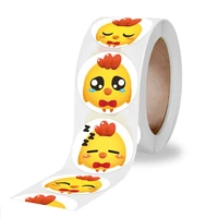 500 sheetspack kawaii chicken resurrection holiday gift teacher childrens reward label cartoon stationery sticker