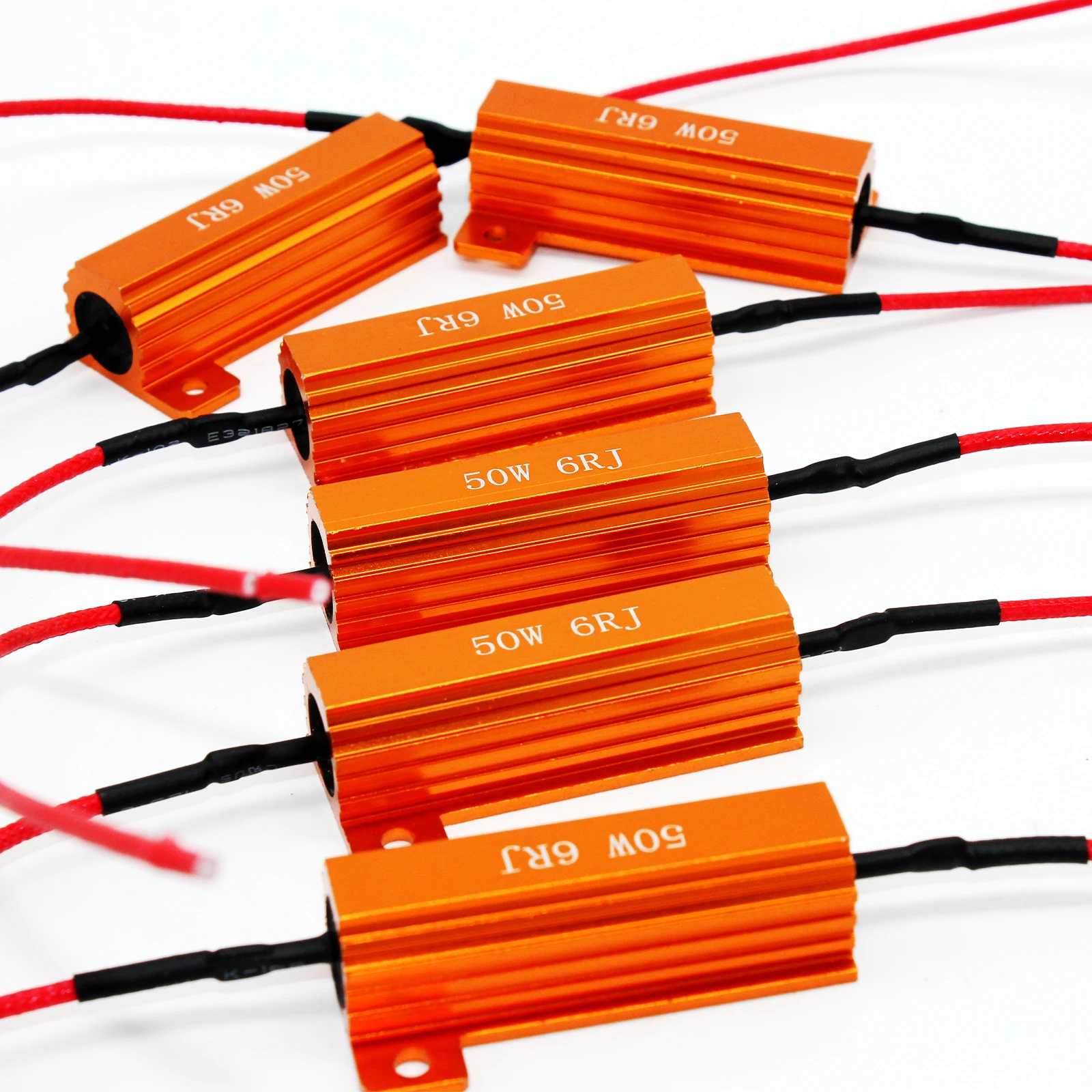 2 шт. 4 6 светодиодный резистор нагрузки 50 Вт Ом мощный металлический корпус