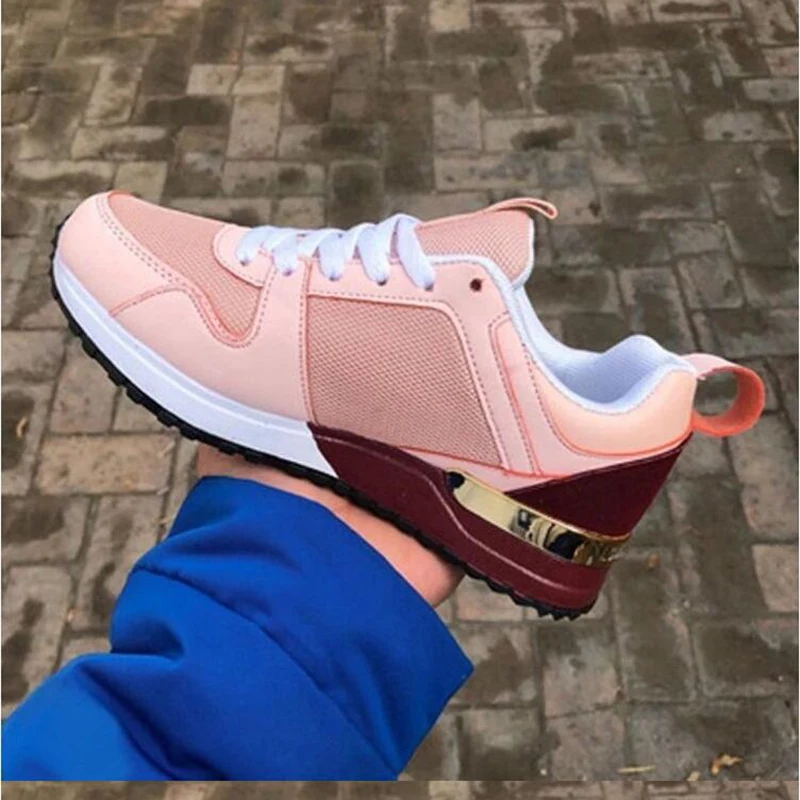 

2022 Fashion Sports Shoes Women's Platform Shoes Dad Sports Shoes Casual Flat Shoes Breathable Soft Women's Thick Soled Shoes
