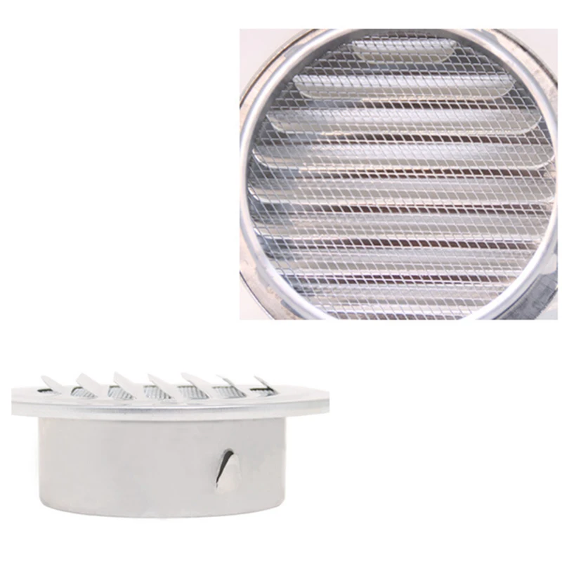 

ABS Round Louver Air Vent Grille Ventilation Ceiling/ Wall Mount Outlet 80/100/120/160mm Stainless Steel Round Louver Air Vent