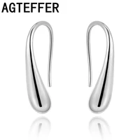 agteffer 925 sterling silver earring fashion jewelry teardropwater dropraindrop dangle earrings for women jewelry gift