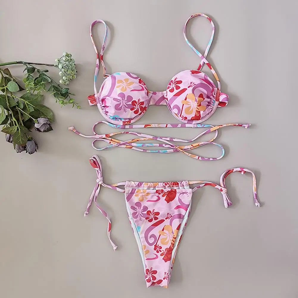 Модный женский купальник с открытой спиной и эффектом пуш-ап мягкий комплект |