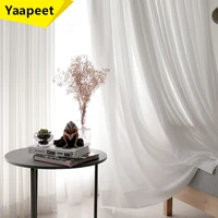 modern solid tulle window curtains for living room bedroom curtain for chiffon sheer voile curtains for window screening drapes