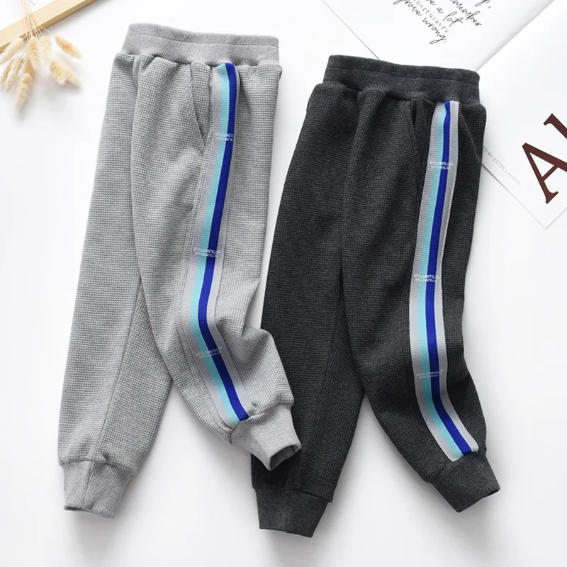 

Spring And Autumn Boys Casual Pants New Fashion Guard Pants Cotton Girl Korean Version Of Pants Is Suitable For 3-12 Years