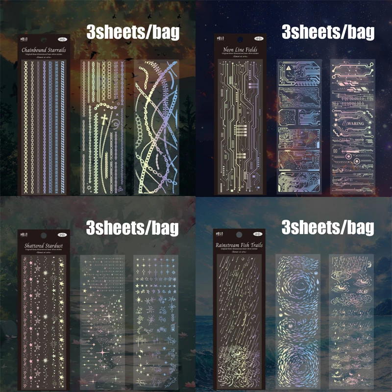 

Голографические 3D-наклейки Mr. Paper Designs