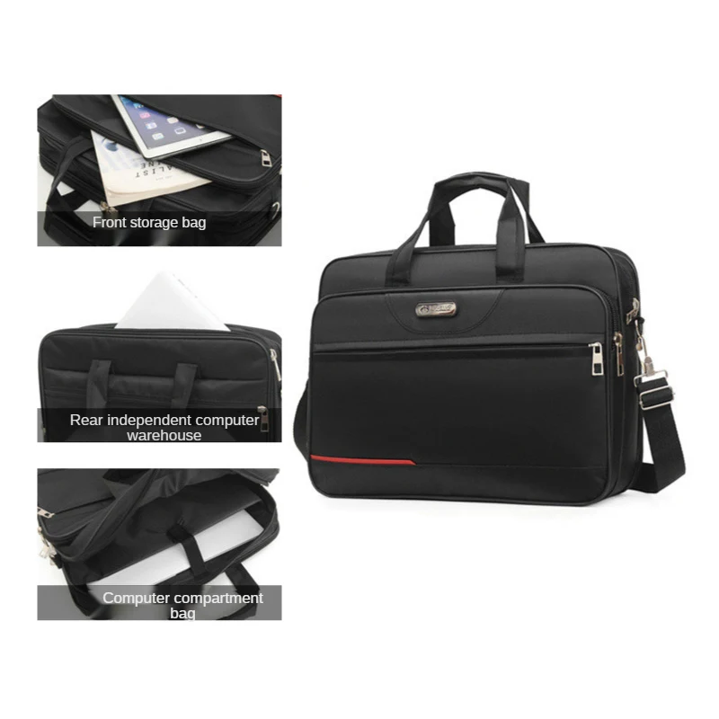 Men's Business Briefcase Weekend Travel Document Storage Bag Laptop Protection Handbag Material Organize Pouch Accessories Items