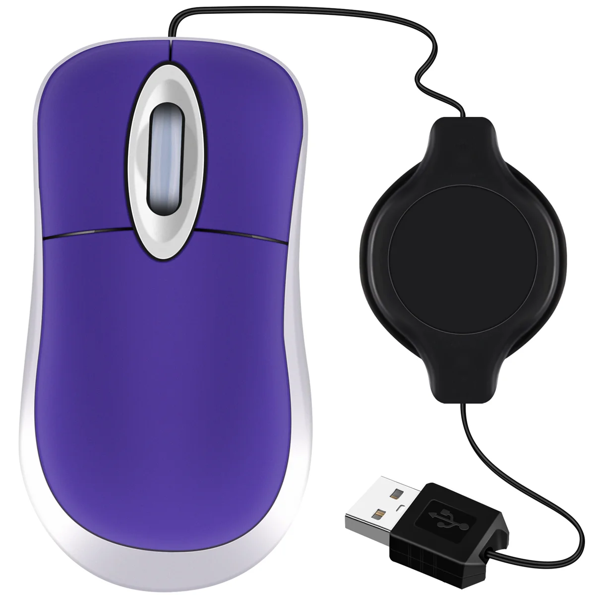Проводная мини-USB-мышь выдвижная маленькая мышь оптическая компактная дорожная