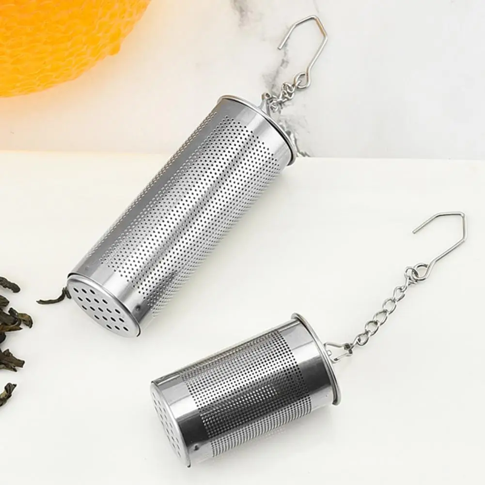 

Tea Infuser Basket Lightweight Herbal Strainer Stainless Steel Even Drainage Useful Large Capacity Tea Infuser