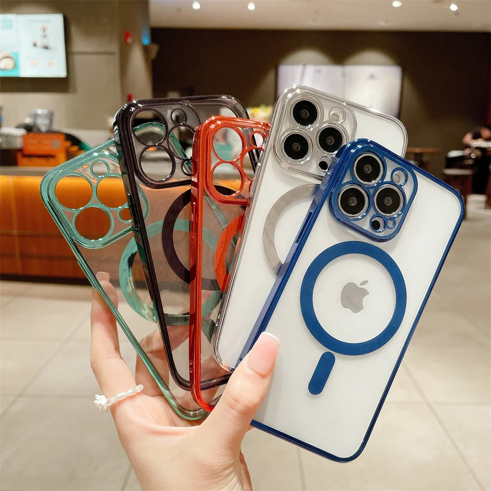 Чехол для телефона Iphone 13 Pro Max 12 11 6D электрозарядка беспроводной 38 магнитный