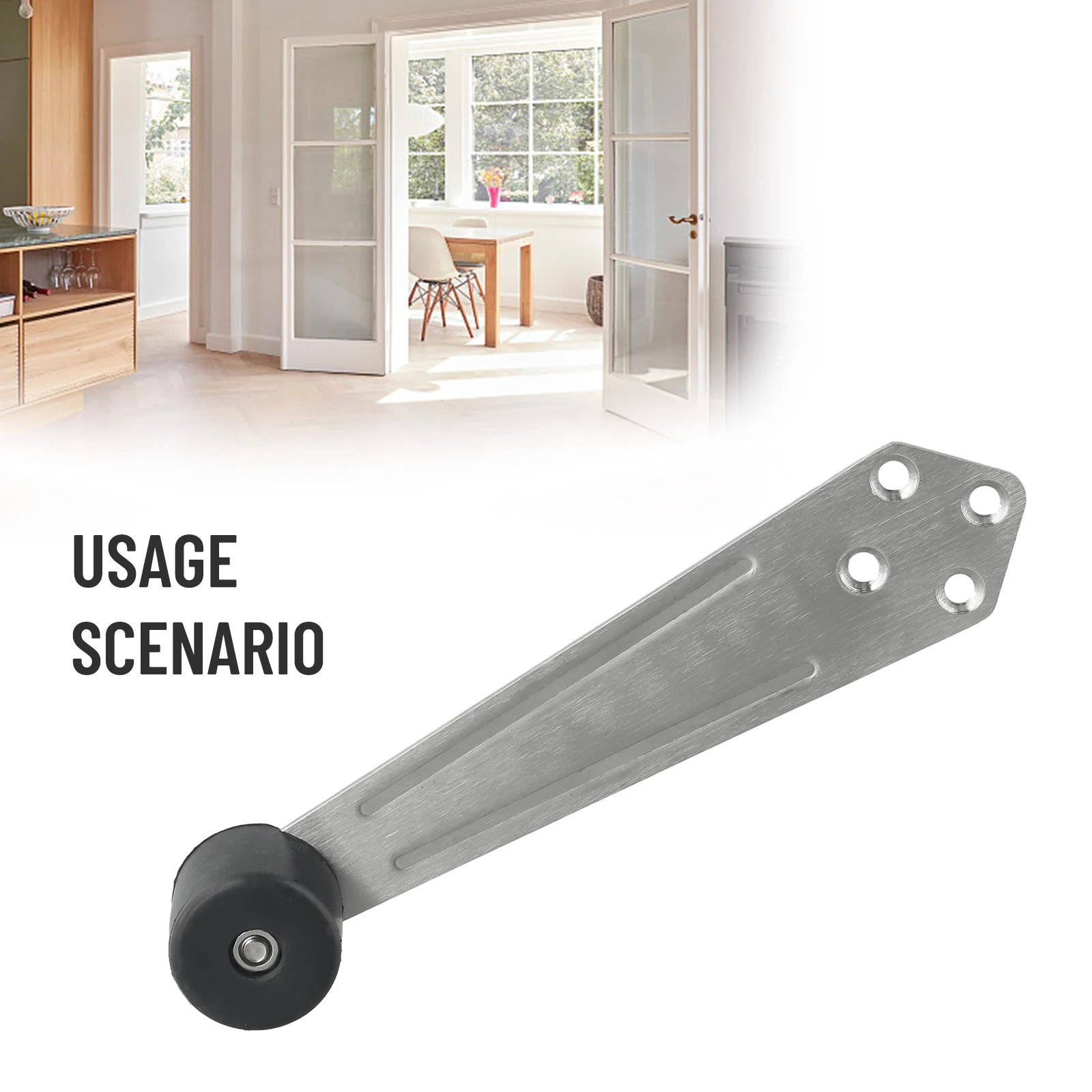 Высококачественный дверной стопор буфер бесшумный 90-градусный ограничитель