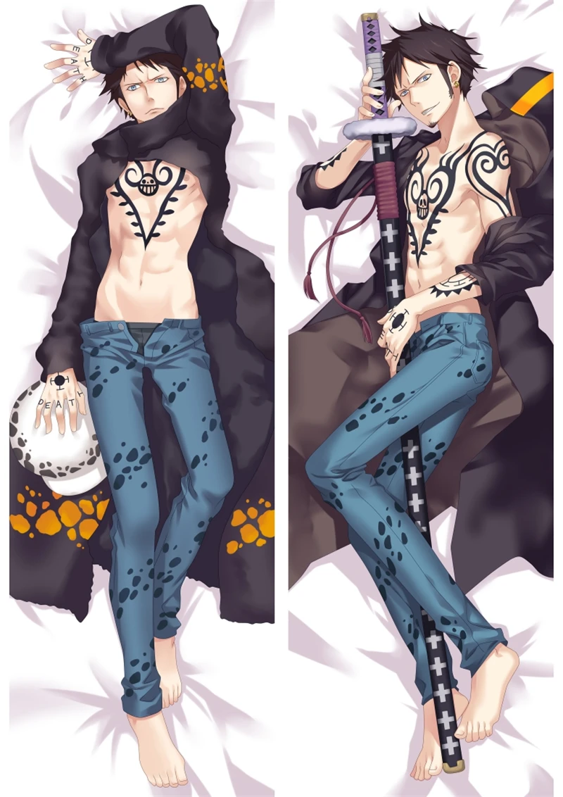 

Anime One Piece Trafalgar D. Water Law Cosplay Creative Personality Dakimakura Pillowcase Hugging Body Prop Christmas Gifts