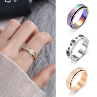 decompression rotating ring modern simple hand ornament anxiety rings for women