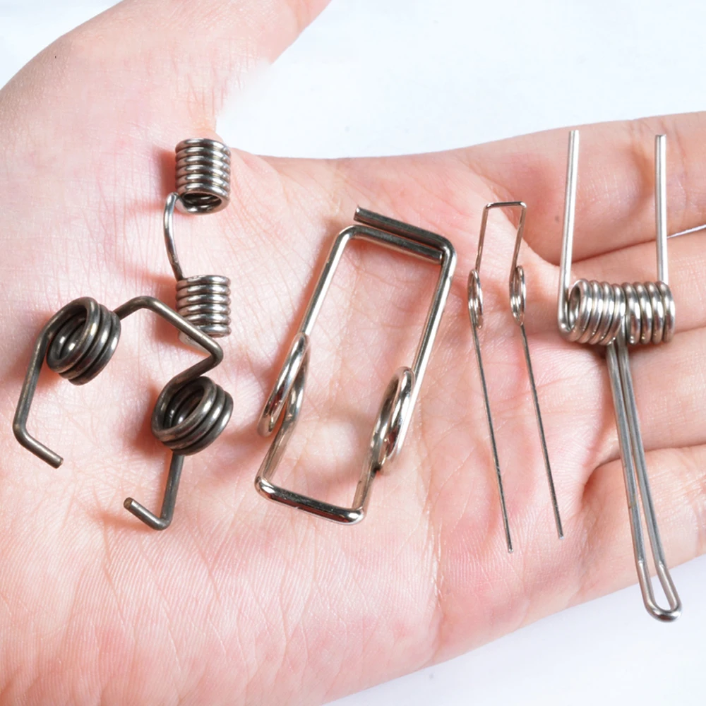 Сверхмощный 1 6 мм диаметр проволоки стали двойные спиральные пружины кручения |