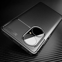 carbon fiber pattern luxury tpu bumper cover fundas for huawei p50 pro shockproof case coque protective shell