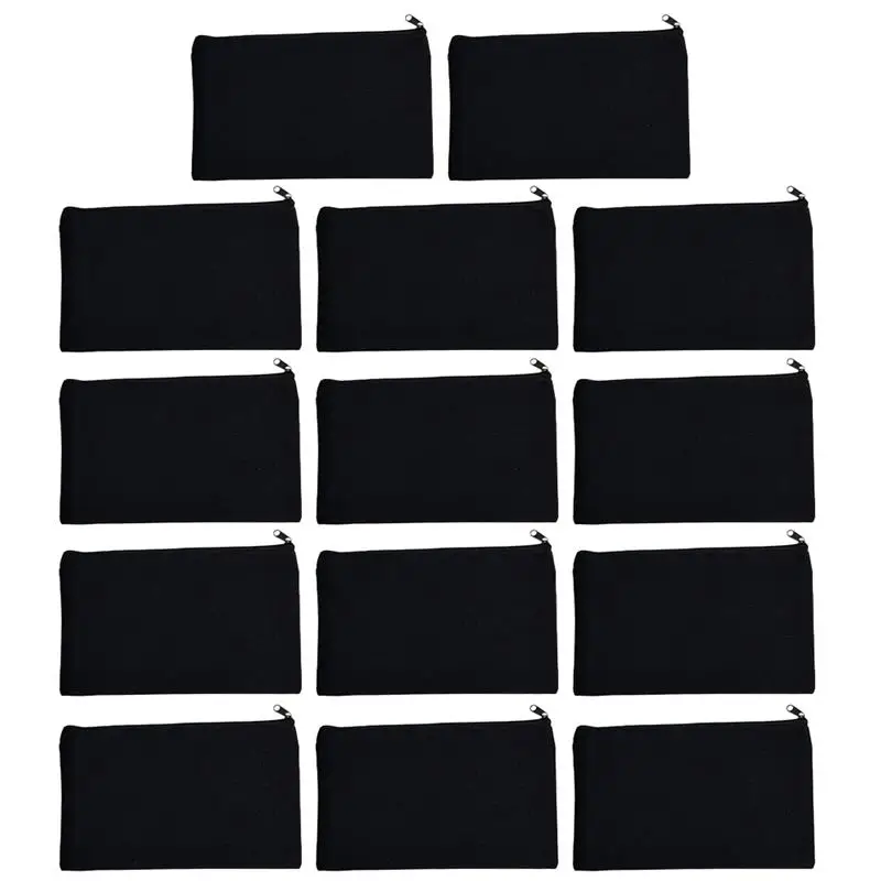 

Холщовые ранцы для карандашей на молнии, 14 шт.