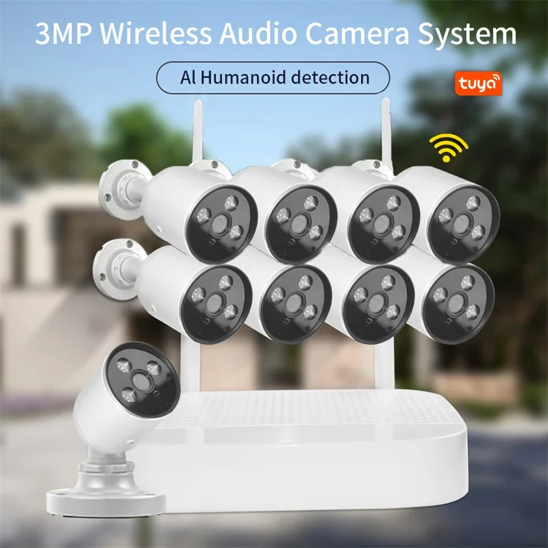 Комплект Wi-Fi для домашней системы безопасности комплект 8 каналов 2 МП/3 Мп с