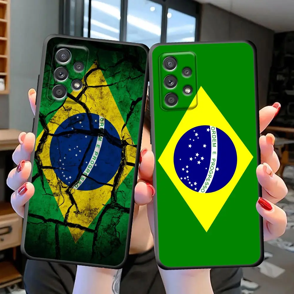 

Flag Of Brazil Funda Coque Case For Samsung S23 S22 S21 S20 FE S10 S10E LITE S9 S8 PLUS ULTRA 5G Case Capa Para Shell Cover