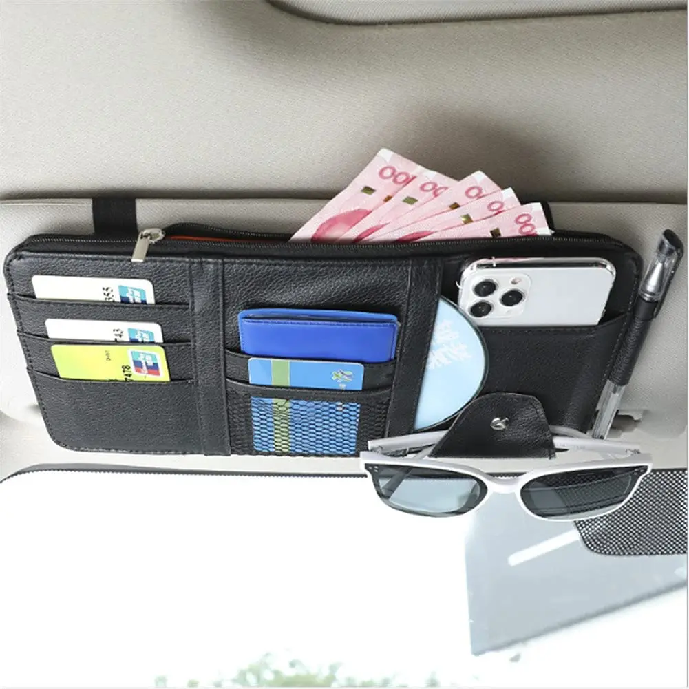 

Car Visor Organizer Car Visor Sunglasses Holder Visor Accessories for Trucks Interior Car Accessories Visor Organizer for Trucks