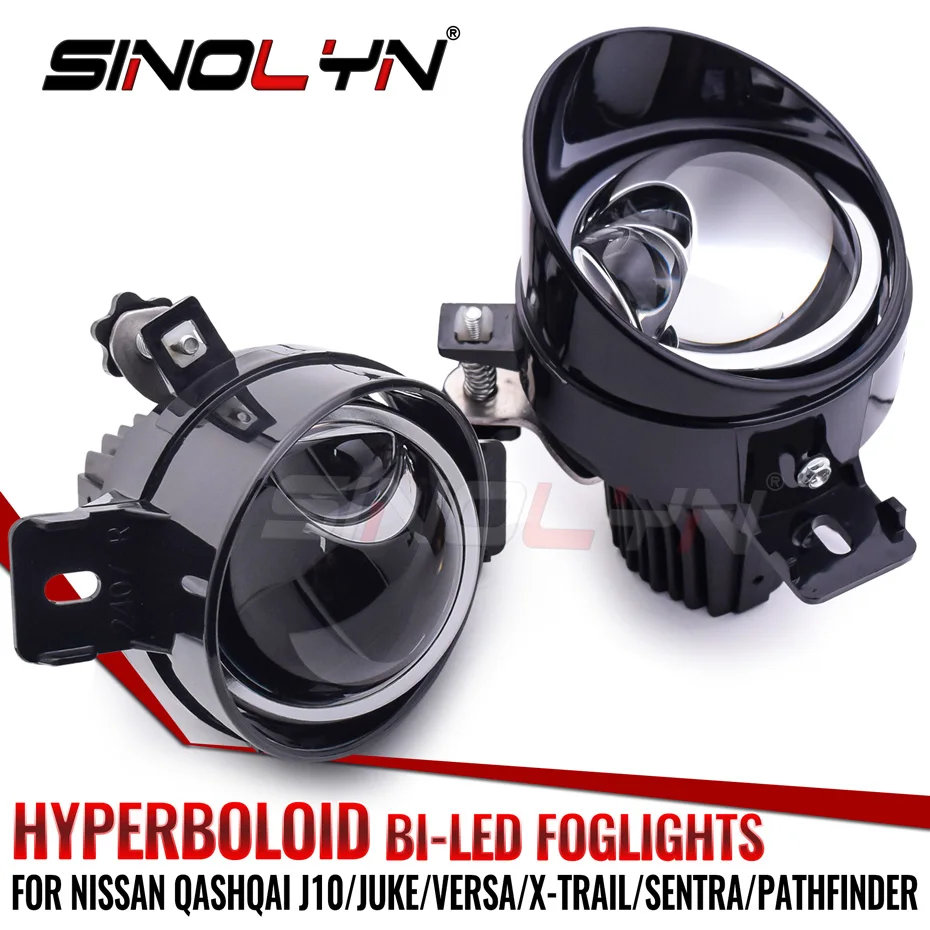 

Bi светодиодный Противотуманные фары Hyperboloid для Nissan Qashqai J10/Juke/X-Trail/NP300/Pathfinder/Altima