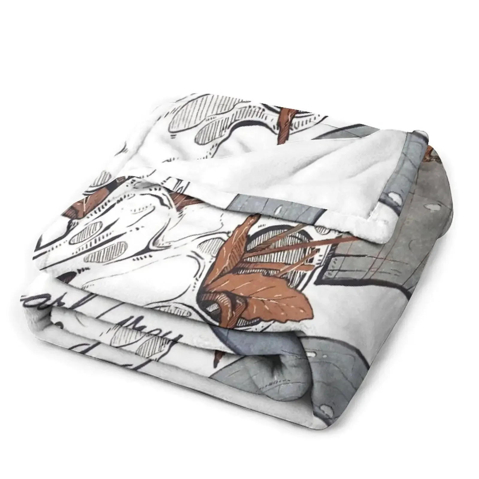 Одеяло в клетку MorbidiTea - Earl Grey с ОЗУ покрывало виде черепа покрывала для кровати