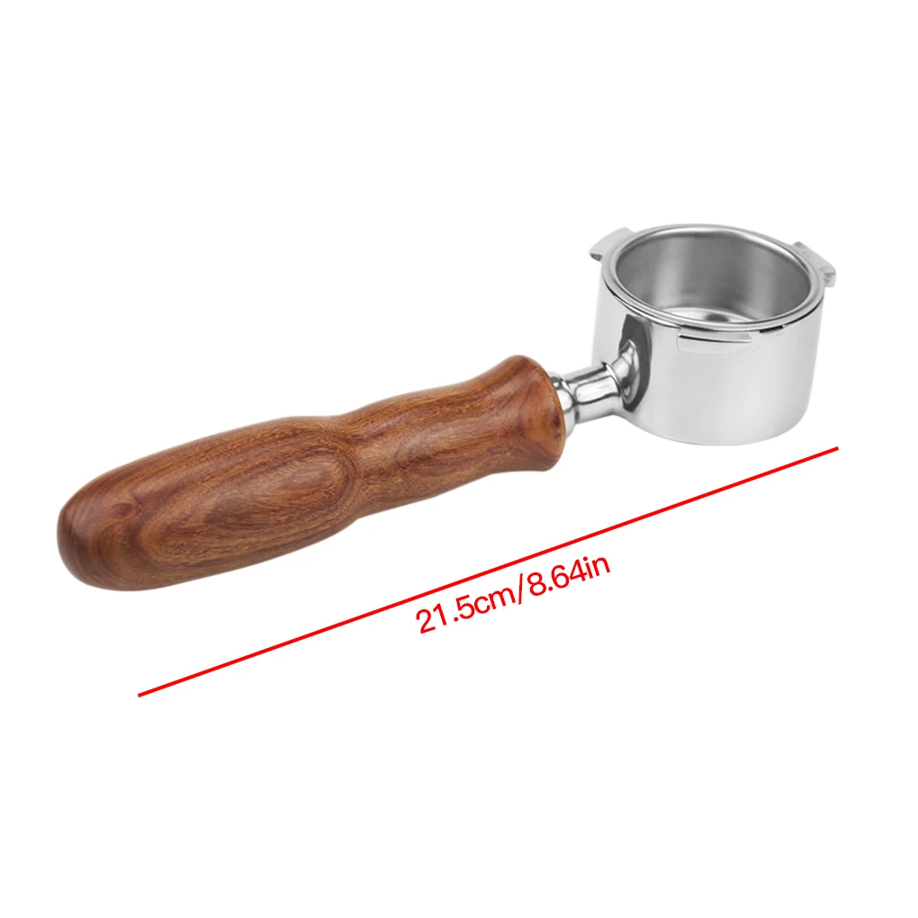 

Ручка для фильтра для кофе, держатель для кофе без дна, ручной инструмент из черной розовой древесины для Delonghi EC680 / EC685