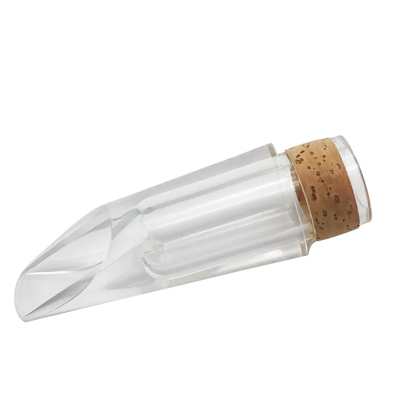 

Transparent Crystal Glass Mouthpiece Bb Tune Black Tube Clarinet Mouthpiece