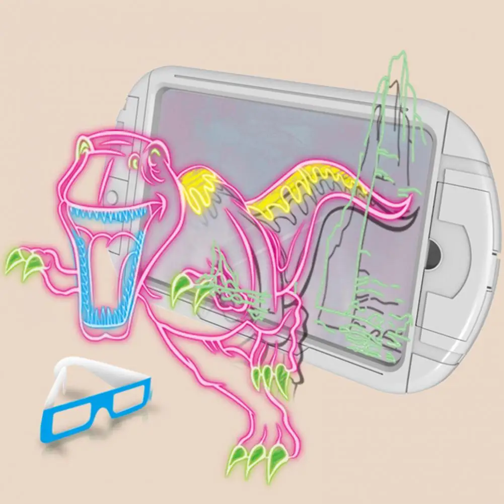 

1 Set Safe 3D Fluorescence Writing Painting Board Writing Board Multifunctional Parent-child Interaction