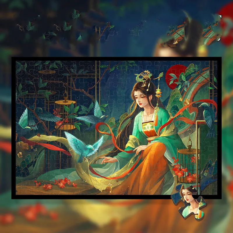 

Пазлы в китайском стиле, аниме, старинная сказочная головоломка, 300 детали, обучающая игрушка, искусственная игрушка для взрослых, детские и...