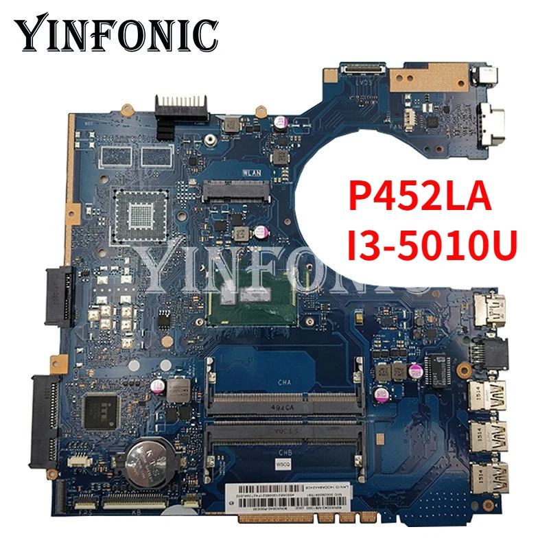 

YINFONIC P452LA mainboard I3-5010U UMA for Asus P452 P452LA P452LJ P452LJ Laptop motherboard 100% tested working well