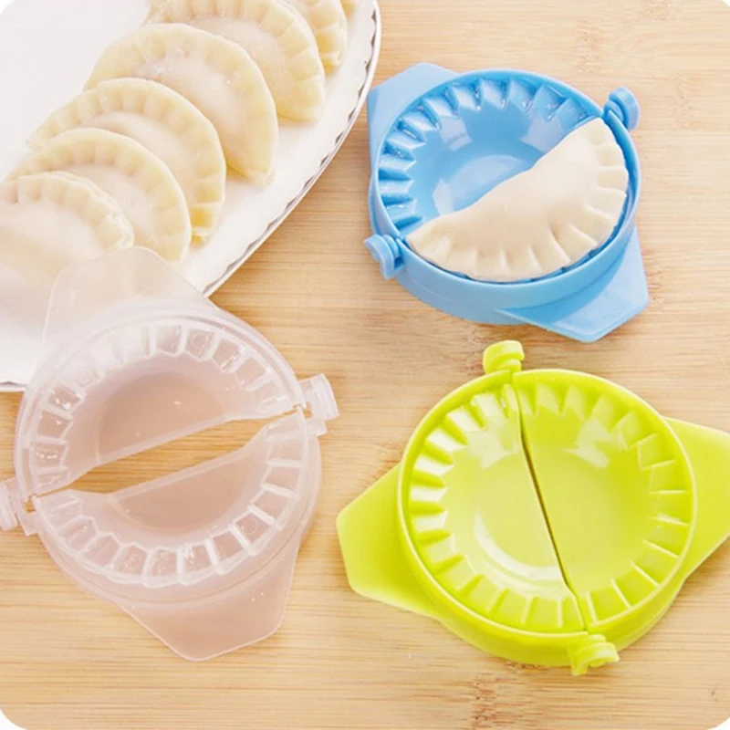 

Plastic Dumpling Molds Pie Tools Dough Press Meat Pie Pastry Ravioli Tool Kitchen Bakeware Chinese Food Jiaozi Maker for Kitchen