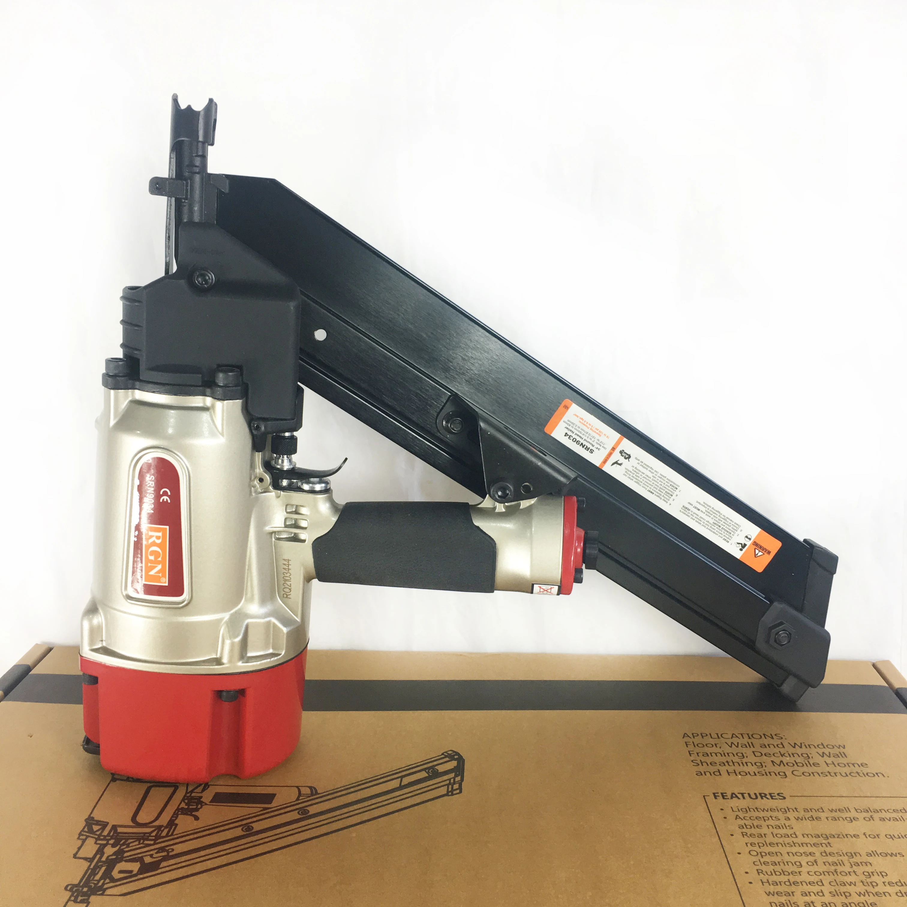 RGN 34 Degree Paper Collated Clipped Head Pneumatic Framing Nailer SRN9034