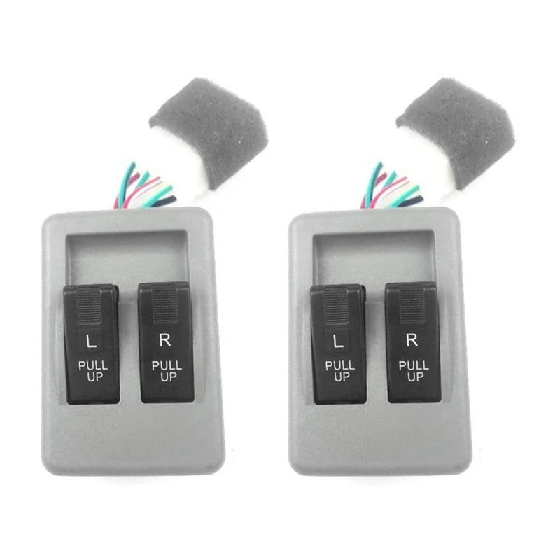 

2X Car Left Front Power Window Switch Power Window Switch Button Car Accessories For Kia Pride KK12B-66-350 KK12B-66-370