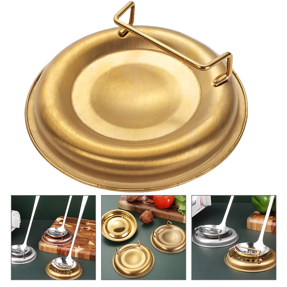 

Spoon Rest Holder Standing Utensil Upright Soup Vertical Stand Stainless Steel Kitchen Cooking