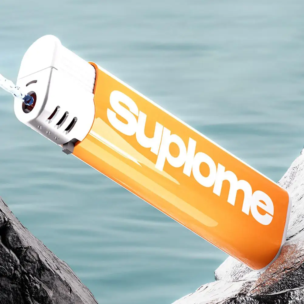 Креативная детская игрушка зажигалка водяной пистолет пресс для распыления