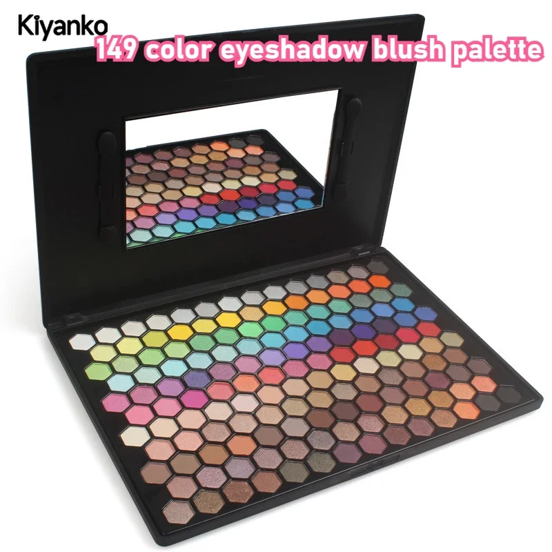 149 цветов палитра теней для век пудра женский чехол макияжа полная набор краска