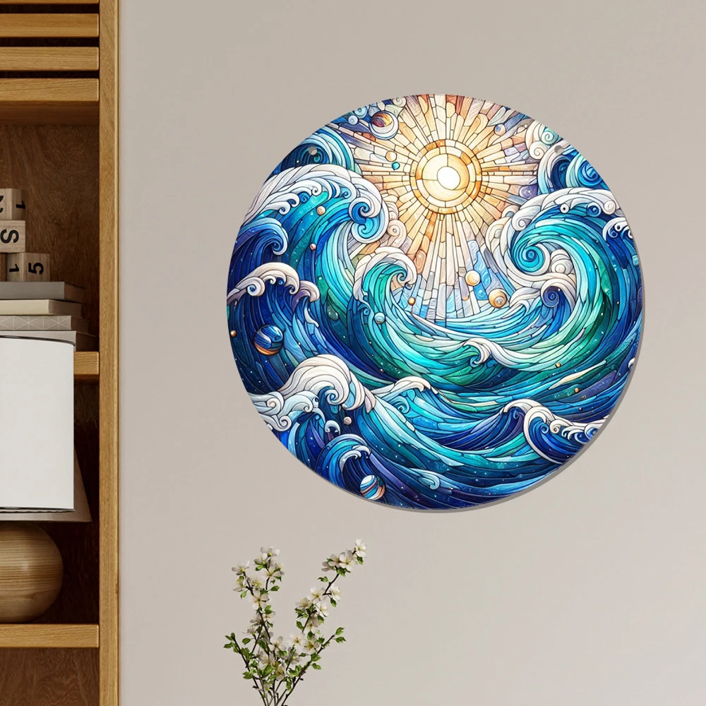 Акриловый морской подвесной декоративный оконный козырек с цепочкой 20 см