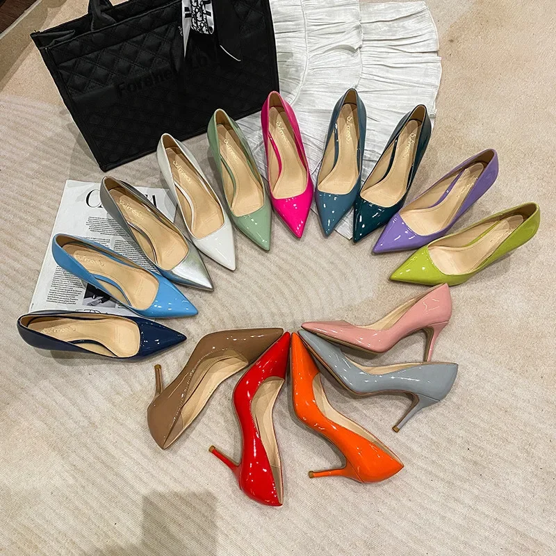 2022 туфли-лодочки металлик серебро золото женские блестящие свадебные туфли на