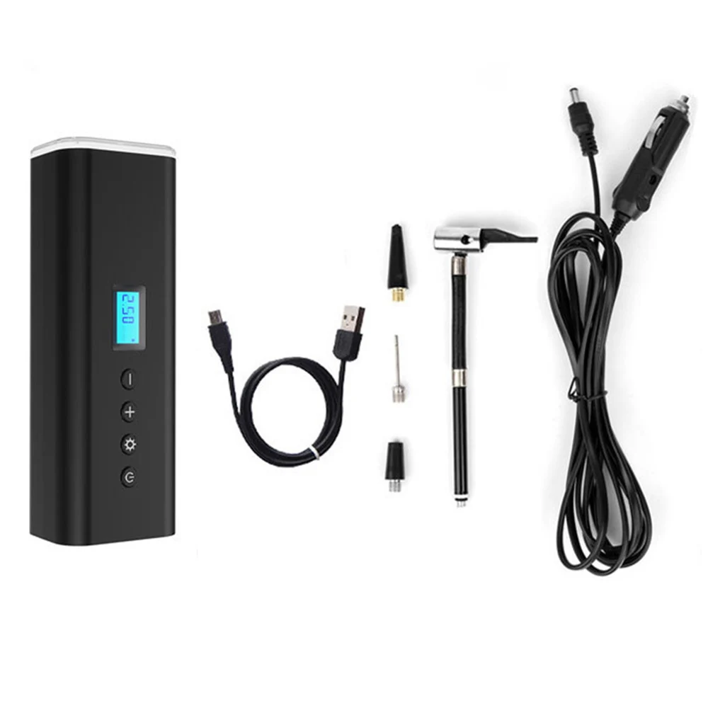 

Portable Air Compressor Inflator Pump Tire Digital Tyre 150PSI Rechargeable Electric Balloon Pump Bike Auto New tires For Car