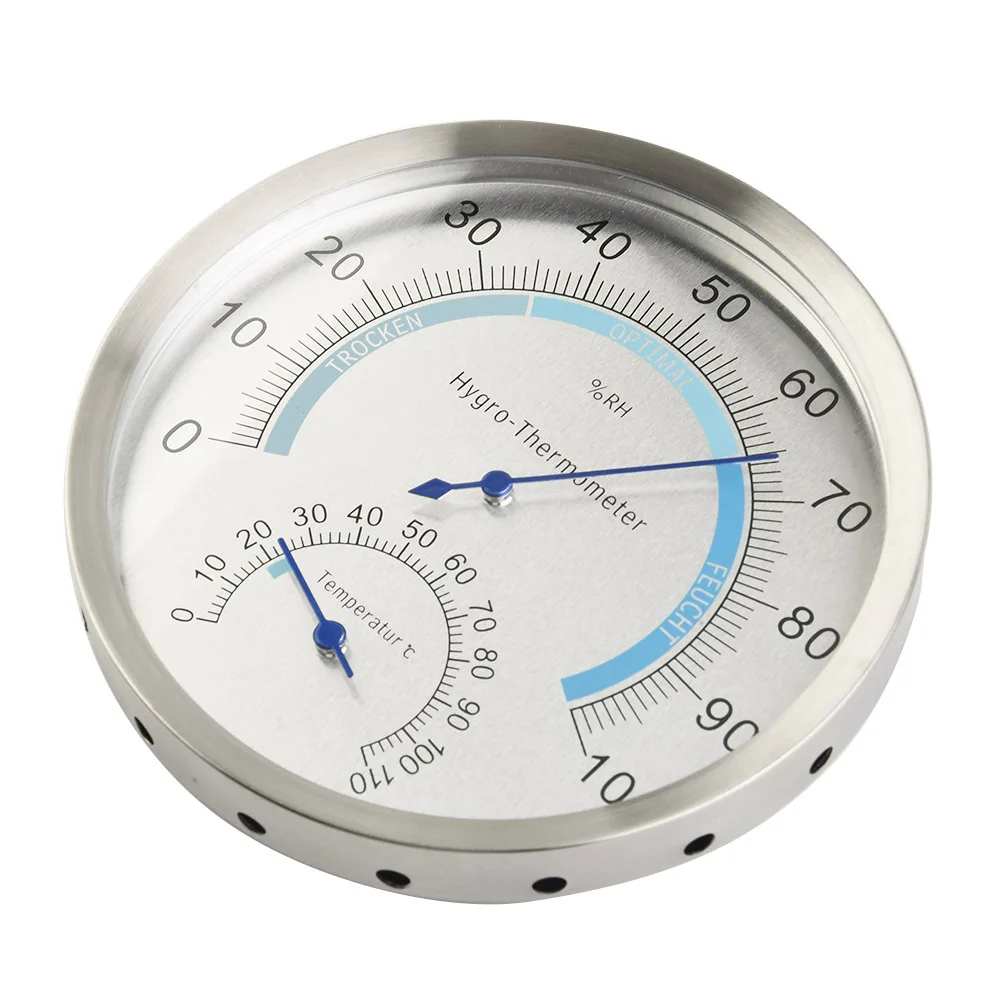 

Practical Sensitive Brand New.high Quality Living Room Office Bedroom Greenhouse Thermo Hygrometer Climate Test