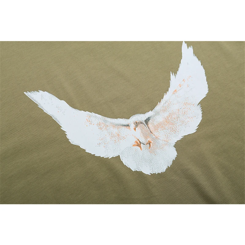 Мужская и женская однотонная Спортивная футболка Kanye хлопковая с коротким