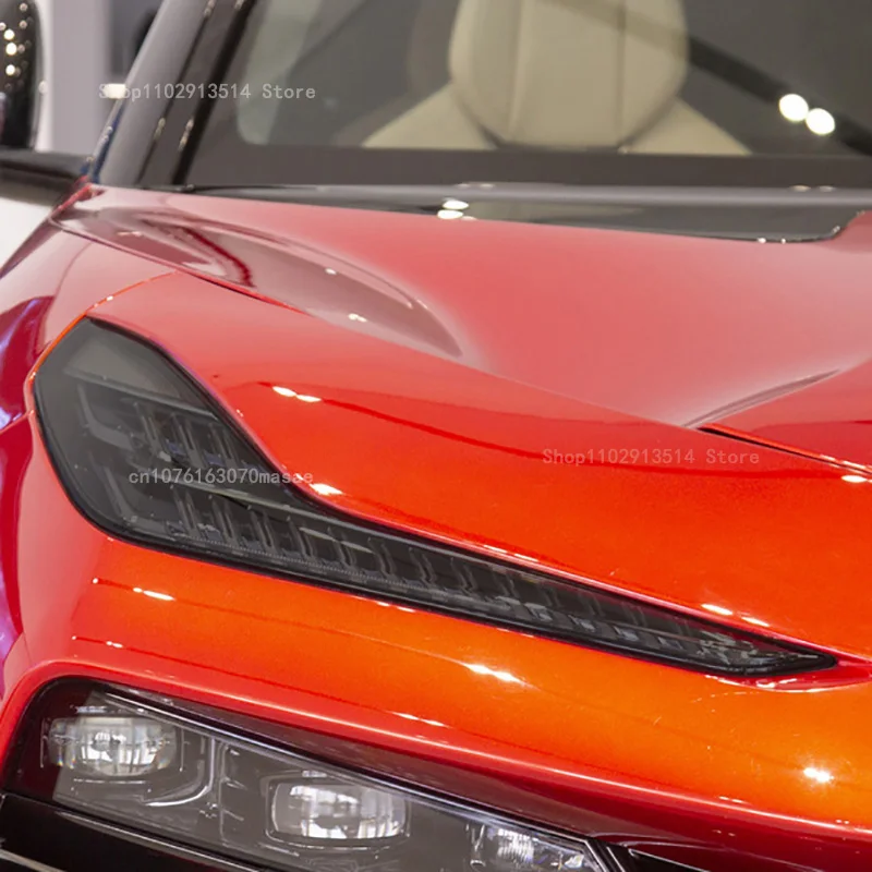 Фото Защитная пленка для фар Lotus ELETRE 2023-2024, тонировочная пленка для фар, прозрачная дымчато-черная наклейка для ремонта задних фонарей из ТПУ. №1