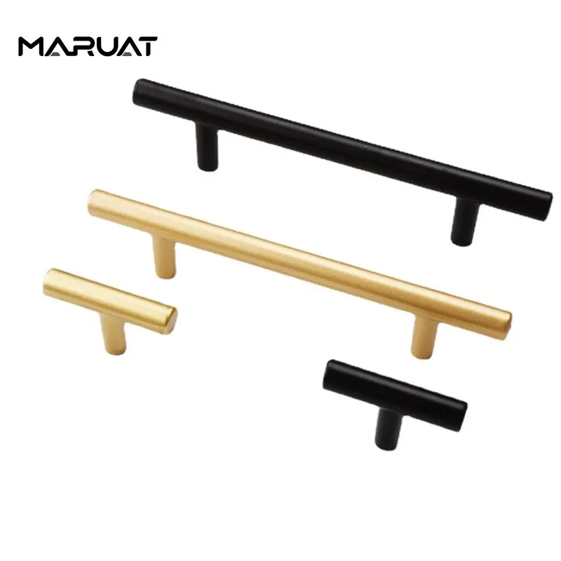 

Handles for Furniture Gold Aluminum Alloy Handle Modern Cabinet Wardrobe Shoe Cabinet Hardware Single Hole Drawer Door Knobs
