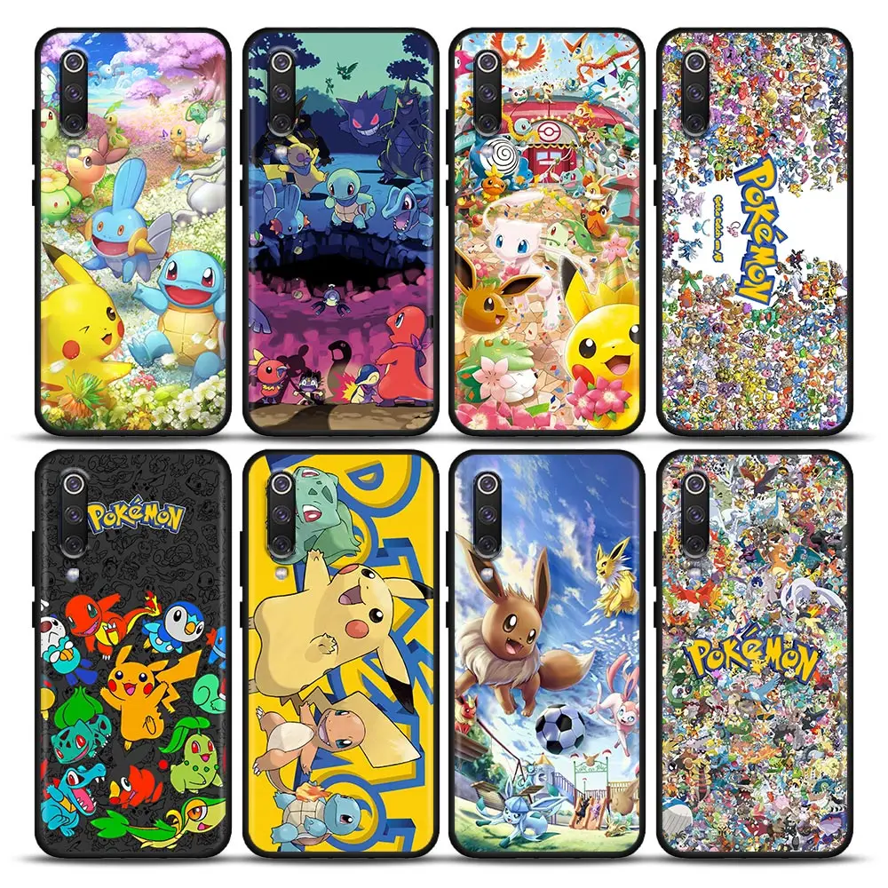 

Japan Anime Pokemon Pocket Monster Silicone Soft Case For Xiaomi Mi 9 9se 8 10 T A2 Lite 10S CC9 Note 10 Pro 9Lite Cover Fundas