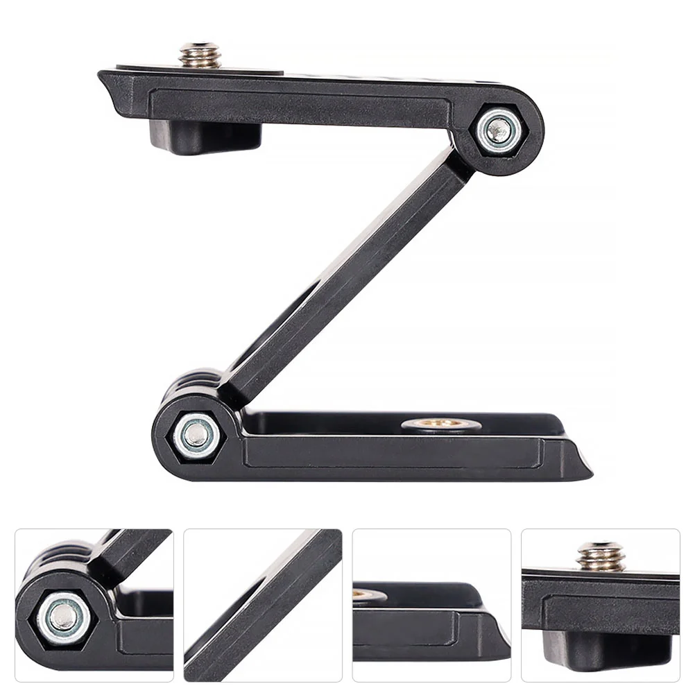 Mobile Phone Clip Holding Stand Z Type Pan Folding Bracket Tripod Cell Camera Kickstand Mounting