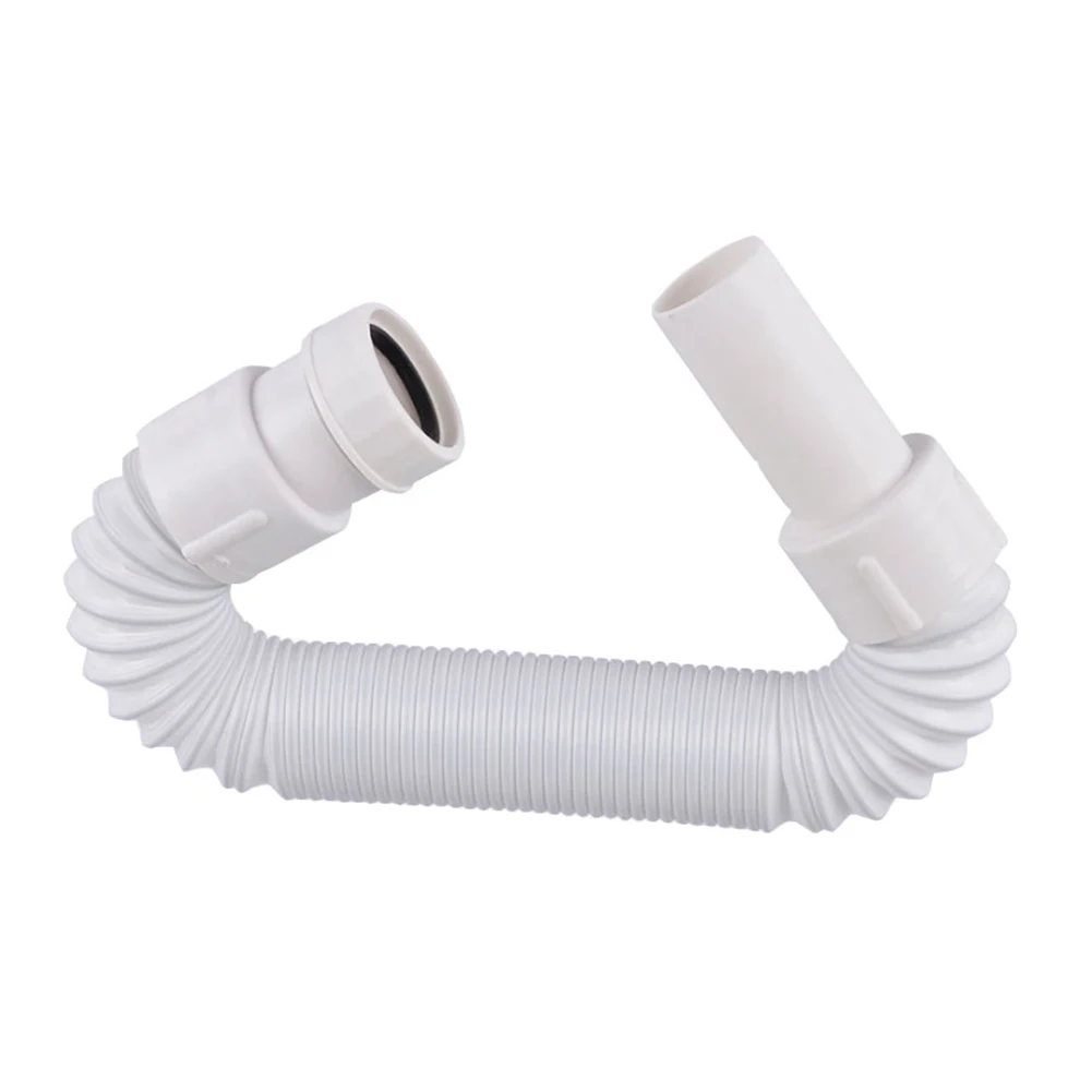 

34.5-78cm Waste Pipe Trap Connector Plastic Telescopic Tube Drain Hose Universal Bathroom Basin Shower Kitchen Sink Accessories