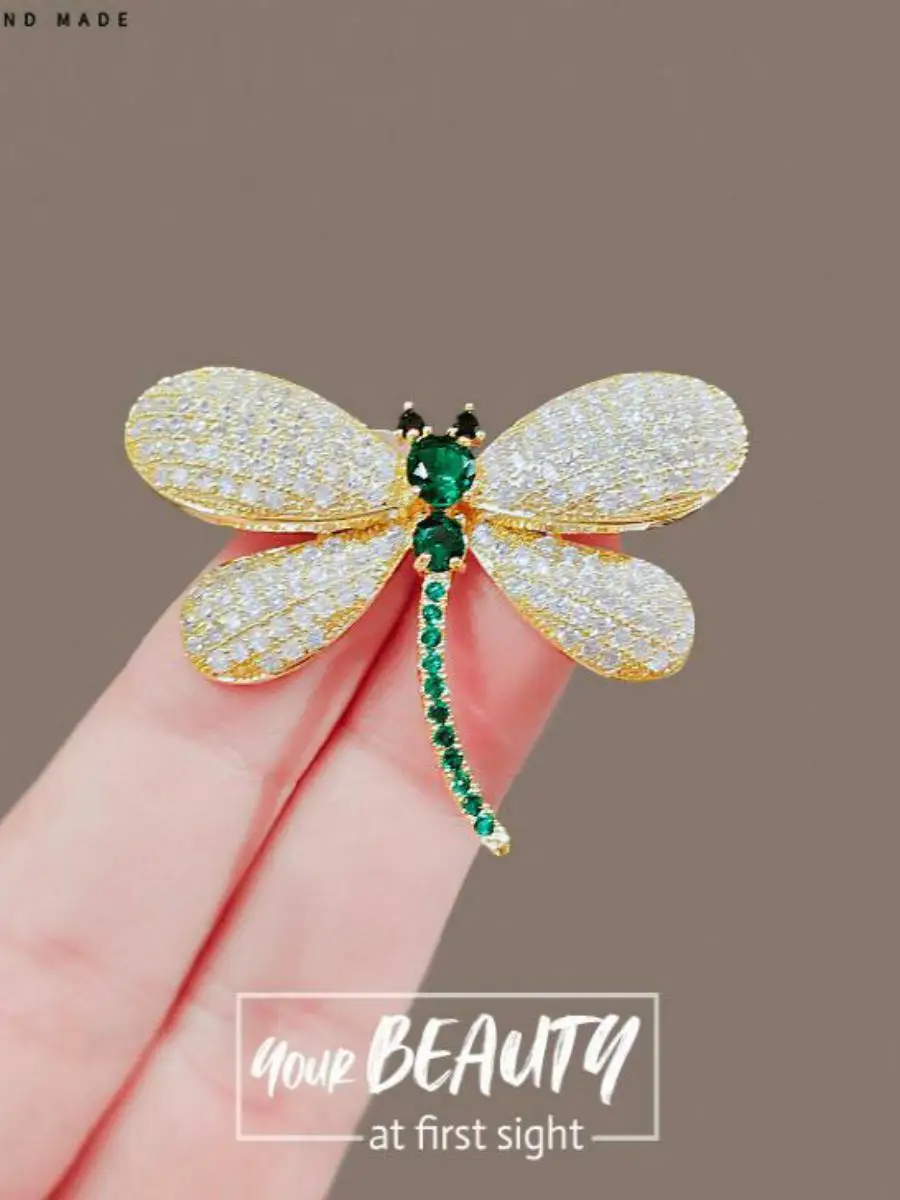 Dragonfly Brooch Women Japanese and Korean Elegant Corsage s Fixed Pin Clothes Accessories Collar Buckle Manufactur...