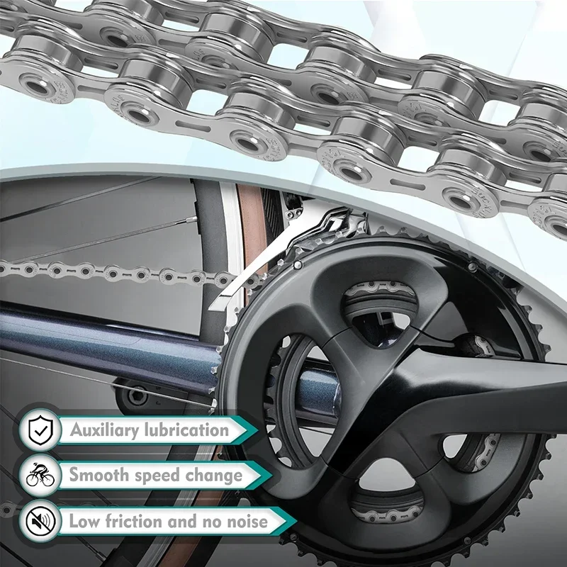 BUCKLOS 11s Велосипедная цепь MTB Шоссейный велосипед Ток 116 звеньев 11 В Цепь BC11/BC11EL/BC11SL