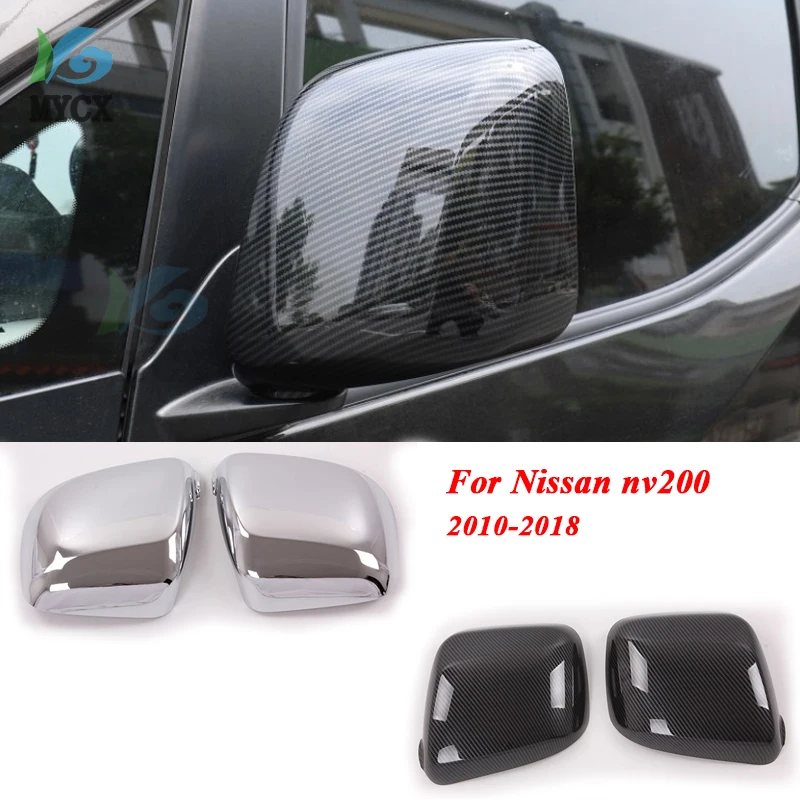 

Хромированная декоративная накладка на зеркало заднего вида для Nissan Nv200 Evalia 2010-2018 ABS, Стикеры для стайлинга автомобиля, автомобильные аксесс...