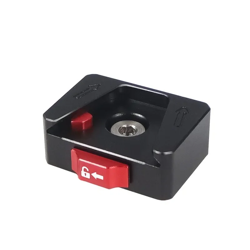 Mini Monitor Mount Plate Quick Release Clamp Fast Switch Install System 1/4 Screw for SLR Camera Tripod Slide Rail Stabilizer