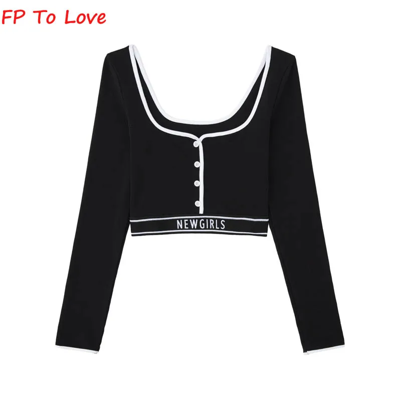 

Сексуальная рубашка OOTD с длинным рукавом, приталенная рубашка на пуговицах, серая, уличная, американская, ретро, Женские базовые Топы, белый,...